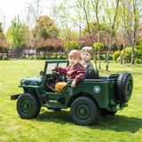 24V Army Truck 3 Seater DELUXE Kids Ride On Car with Remote Control