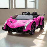 2025 UPGRADED Lamborghini Veneno 2x12V 4X4 2 Seater DELUXE Kids Ride On Car with Remote Control