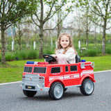 2025 Fire Truck 12V DELUXE Kids Ride On Car with Remote Control