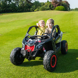 2025 2X24V CAN AM MAVERICK 4X4 2 Seater DELUXE Kids Ride On Car with Remote Control