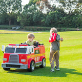 PREORDER 24V Fire Truck 2-Seater Ride On Kids Car with Remote Control