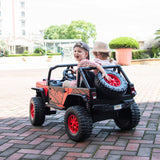 2025 24V Jeep Style RAIDER 2 Seater Kids Ride On Car with Remote Control and Back Wheel