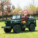 24V Army Truck 3 Seater DELUXE Kids Ride On Car with Remote Control