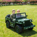 24V Army Truck 3 Seater DELUXE Kids Ride On Car with Remote Control