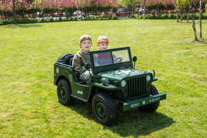 24V Army Truck 3 Seater DELUXE Kids Ride On Car with Remote Control