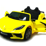 2025 24V Chevrolet Corvette C8 2 Seater DELUXE EDITION Kids Ride on Car with Remote Control