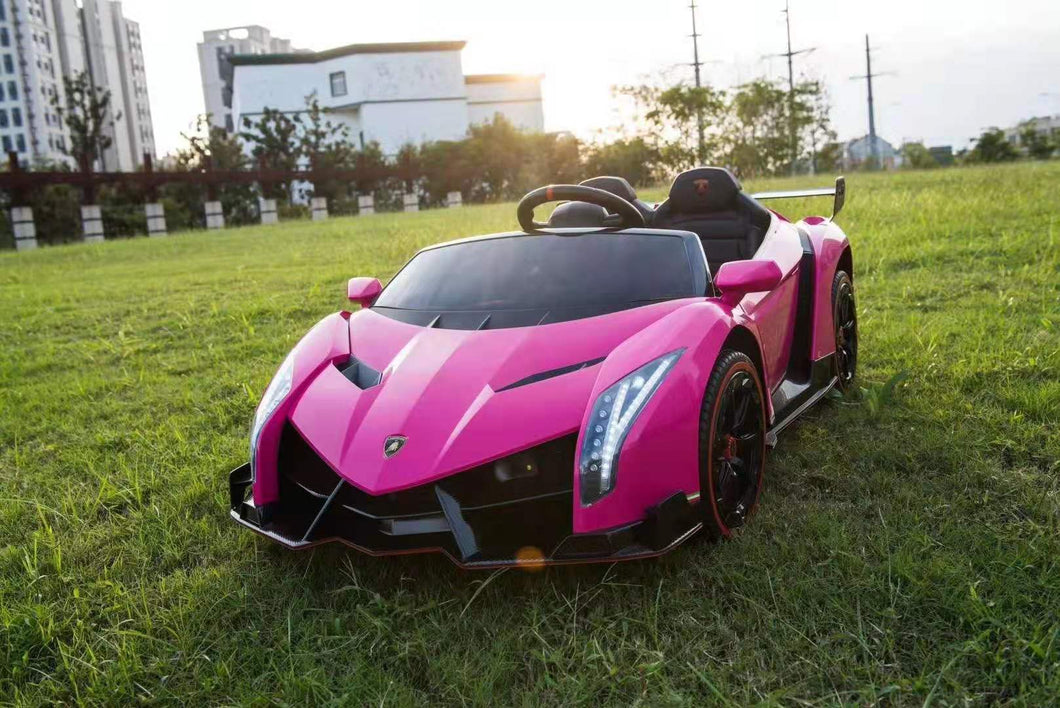 2024 UPGRADED Lamborghini Veneno 2x12V 4X4 2 Seater DELUXE Kids Ride On Car with Remote Control